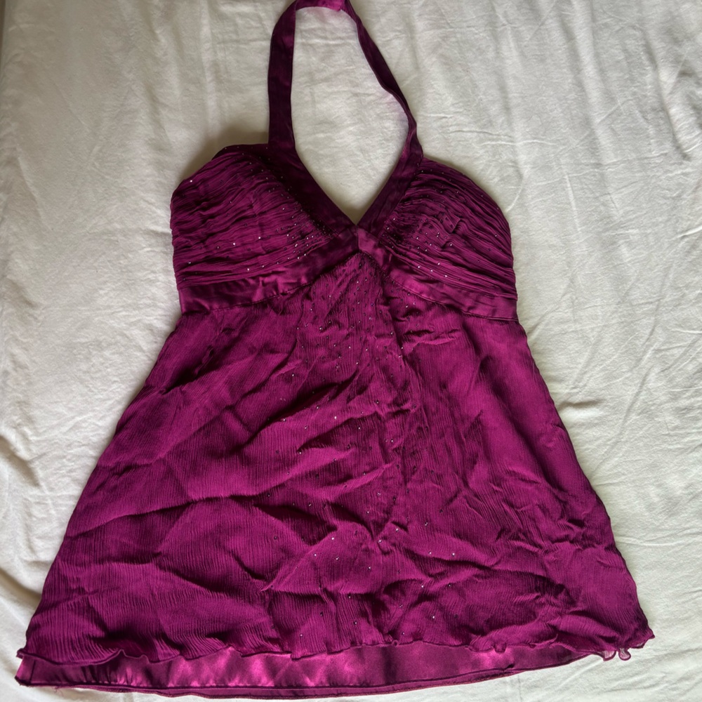 90s Bedazzled Express Halter Top